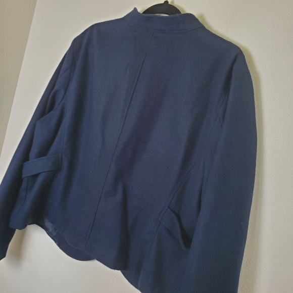 Old Navy Women's Blue Wool Blend Jacket Short Coat Size XXL - Picture 10 of 13